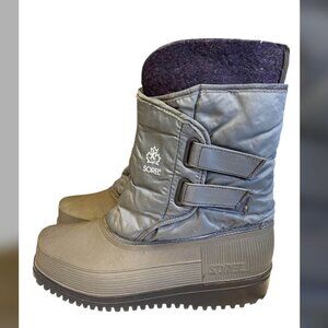 Sorel Kaufman Canada Wool Lined Double Strap Heavy Duty Snow Boots Men's size 10